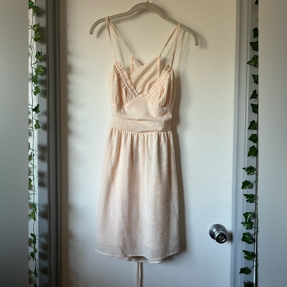 Wild Fable Ivory Sand Tard Jacquard Dress Strappy
Backless Women's S Small NEW - Picture 1 of 12